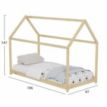 ΚΡΕΒΑΤΙ ΠΑΙΔΙΚΟ PEPE HM677.01 τ.MONTESSORI ΞΥΛΟ ΠΕΥΚΟ ΦΥΣΙΚΟ- 190x90εκ - Image 3