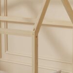 ΚΡΕΒΑΤΙ ΠΑΙΔΙΚΟ PEPE HM678.01 τ.MONTESSORI ΞΥΛΟ ΠΕΥΚΟ ΦΥΣΙΚΟ- 140x70εκ - Image 6