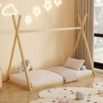 ΚΡΕΒΑΤΙ ΠΑΙΔΙΚΟ MUNK HM681.01 τ.MONTESSORI ΜΑΣΙΦ ΞΥΛΟ ΠΕΥΚΟΥ ΦΥΣΙΚΟ- 190x90εκ - Image 4