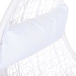 ΚΡΕΜΑΣΤΗ ΠΟΛΥΘΡΟΝΑ ΦΩΛΙΑ MILLIE HM5996.03 ΜΕΤΑΛΛΟ-ΣΥΝΘ.RATTAN ΛΕΥΚΟ Φ95x195Υεκ. - Image 7