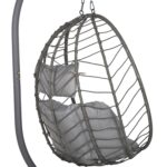ΚΡΕΜΑΣΤΗ ΠΟΛΥΘΡΟΝΑ ΦΩΛΙΑ MILLIE HM5997.10 ΜΕΤΑΛΛΟ-ΣΥΝΘ.RATTAN ΓΚΡΙ 90x75x190Υεκ. - Image 9