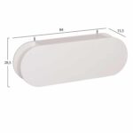 ΚΡΕΜΑΣΤΡΑ ΕΙΣΟΔΟΥ & ΚΛΕΙΣΤΟ ΡΑΦΙ STOR HM18078.01 ΜΕΛΑΜΙΝΗ ΛΕΥΚΗ 84x15.5x28.5Υεκ - Image 2