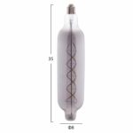 ΛΑΜΠΤΗΡΑΣ JHD-NW7775 LED FILAMENT 8W E27 3000K SMOKE COLOR DIMMABLE HM4055.03 - Image 2