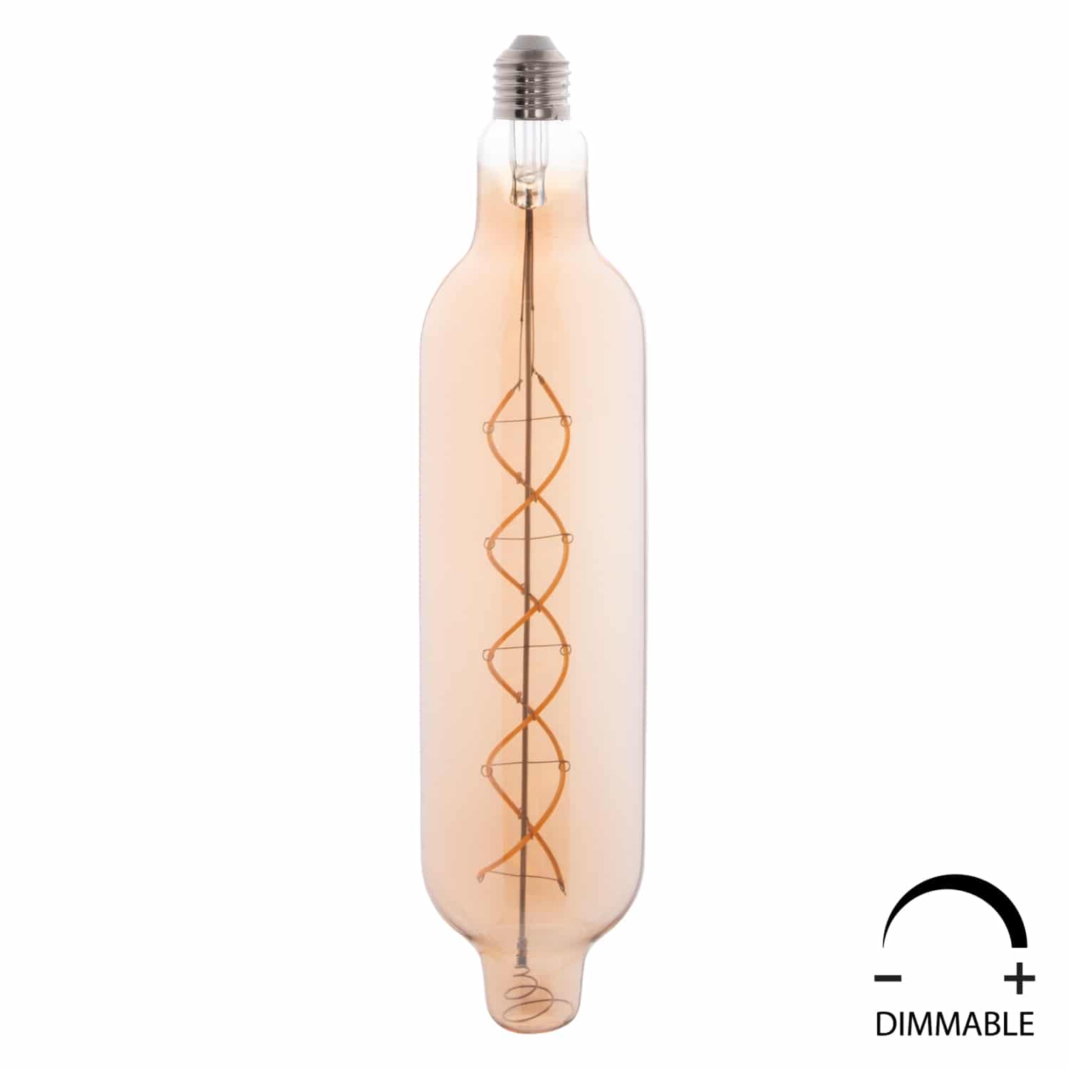 lamptiras-jhd-nw7775-led-filament-8w-e27 ΛΑΜΠΤΗΡΑΣ JHD-NW7775 LED FILAMENT 8W E27 3000K GOLD COLOR DIMMABLE HM4055.02 - Image 1