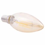 ΛΑΜΠΤΗΡΑΣ LED FILAMENT 4W E14 3000K ΧΡΥΣΟ DIMMABLE HM4048.02 - Image 3