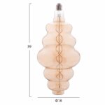 ΛΑΜΠΤΗΡΑΣ LED FILAMENT 8W E27 3000K GOLD COLOR DIMMABLE HM4056.02 - Image 2