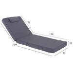 ΜΑΞΙΛΑΡΙ ΞΑΠΛΩΣΤΡΑΣ TEXTILENE 600gr/m2 SIFNOS ΓΚΡΙ HM11237.30T 194x70x11Yεκ. - Image 2