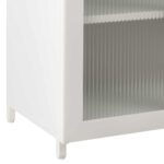 ΜΕΤΑΛΛΙΚΟ ΝΤΟΥΛΑΠΙ ΒΙΤΡΙΝΑ CARIL HM9571.02 ΛΕΥΚΟ 80x37-40x102Yεκ. - Image 8