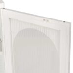 ΜΕΤΑΛΛΙΚΟ ΝΤΟΥΛΑΠΙ ΒΙΤΡΙΝΑ CARIL HM9571.02 ΛΕΥΚΟ 80x37-40x102Yεκ. - Image 9