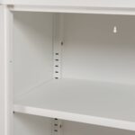ΜΕΤΑΛΛΙΚΟ ΝΤΟΥΛΑΠΙ ΒΙΤΡΙΝΑ CARIL HM9571.02 ΛΕΥΚΟ 80x37-40x102Yεκ. - Image 10