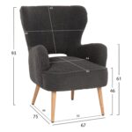 ΜΠΕΡΖΕΡΑ ΠΟΛΥΘΡΟΝΑ MYLIE ΓΚΡΙ ΜΠΟΥΚΛΕ HM8394.21 66X75X93Υ εκ. - Image 2