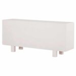 ΜΠΟΥΦΕΣ ΣΕΙΡΑ SANTORINI HM18068 MDF ΣΕ ΥΠΟΛΕΥΚΟ ΧΡΩΜΑ-3 ΠΟΡΤΕΣ 140x38x64Υεκ. - Image 5
