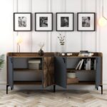 ΜΠΟΥΦΕΣ ΜΕΛΑΜΙΝΗΣ ΚΑΡΥΔΙ ΚΑΙ ΑΝΘΡΑΚΙ 180x35x78Yεκ. HM9433.01 - Image 4