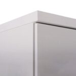 ΝΤΟΥΛΑΠΑ 2ΦΥΛΛΗ BAILEY ΜΕ ΤΡΙΑ ΡΑΦΙΑ HM337.05 ΜΕΛΑΜΙΝΗ ΛΕΥΚΗ 60Χ43Χ181Υεκ. - Image 6