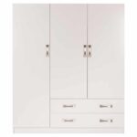 ΝΤΟΥΛΑΠΑ 3ΦΥΛΛΗ CARLY HM384.05 ΜΕ ΔΥΟ ΣΥΡΤΑΡΙΑ ΛΕΥΚΗ 150X55Χ180Υεκ. - Image 3