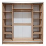 ΝΤΟΥΛΑΠΑ 3ΦΥΛΛΗ ΣΥΡΟΜΕΝΗ ΜΕ ΚΑΘΡΕΠΤΗ SONAMA OAK HM2435  200X60X210Υεκ - Image 4
