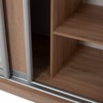 ΝΤΟΥΛΑΠΑ 3ΦΥΛΛΗ ΣΥΡΟΜΕΝΗ ΜΕ ΚΑΘΡΕΠΤΗ SONAMA OAK HM2435  200X60X210Υεκ - Image 5