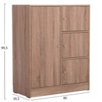 ΝΤΟΥΛΑΠΙ ΜΕ 4 ΑΠΟΘ.ΧΩΡΟΥΣ MATIN HM2479.02 SONAMA OAK ΜΕΛΑΜΙΝΗ 80x39,5x99,5Υεκ. - Image 2