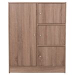 ΝΤΟΥΛΑΠΙ ΜΕ 4 ΑΠΟΘ.ΧΩΡΟΥΣ MATIN HM2479.02 SONAMA OAK ΜΕΛΑΜΙΝΗ 80x39,5x99,5Υεκ. - Image 3