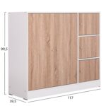 ΝΤΟΥΛΑΠΙ ΜΕ 4 ΑΠΟΘ.ΧΩΡΟΥΣ MATIN HM2480.01 SONAMA OAK-ΛΕΥΚΗ ΜΕΛΑΜΙΝΗ 117x39,5x99,5Υεκ - Image 2