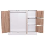 ΝΤΟΥΛΑΠΙ ΜΕ 4 ΑΠΟΘ.ΧΩΡΟΥΣ MATIN HM2480.01 SONAMA OAK-ΛΕΥΚΗ ΜΕΛΑΜΙΝΗ 117x39,5x99,5Υεκ - Image 5