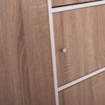 ΝΤΟΥΛΑΠΙ ΜΕ 4 ΑΠΟΘ.ΧΩΡΟΥΣ MATIN HM2480.01 SONAMA OAK-ΛΕΥΚΗ ΜΕΛΑΜΙΝΗ 117x39,5x99,5Υεκ - Image 8