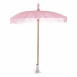 ΟΜΠΡΕΛΑ ΜΠΑΛΙΝΕΖΙΚΗ ΜΑΚΡΑΜΕ ΡΟΖ ΞΥΛO TEAK Φ200X260εκ. HM6035.04