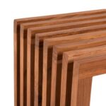 ΠΑΓΚΑΚΙ NYA HM9829 ΜΑΣΙΦ ΞΥΛΟ TEAK ΣΕ ΦΥΣΙΚΟ 139,5x34,5x48,5Υεκ. - Image 5