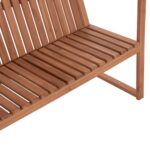 ΠΑΓΚΑΚΙ ΚΗΠΟΥ 2ΘΕΣΙΟ VED HM18124 ΞΥΛΟ TEAK--ΦΥΣΙΚΟ ΧΡΩΜΑ 130x60x86Υεκ. - Image 8