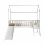 ΠΑΙΔΙΚΟ ΚΡΕΒΑΤΙ τ.MONTESSORI ΜΕ ΤΣΟΥΛΗΘΡΑ PHYLLIS HM701.03 ΞΥΛΟ ΠΕΥΚΟΥ ΛΕΥΚΟ ΓΙΑ 90x190εκ - Image 4