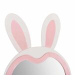 ΠΑΙΔΙΚΟΣ ΚΑΘΡΕΦΤΗΣ ΔΑΠΕΔΟΥ BUNNY HM4489.01 MDF ΡΟΖ & ΛΕΥΚΟ-ΜΑΥΡΟ STAND 80x162Υεκ. - Image 7