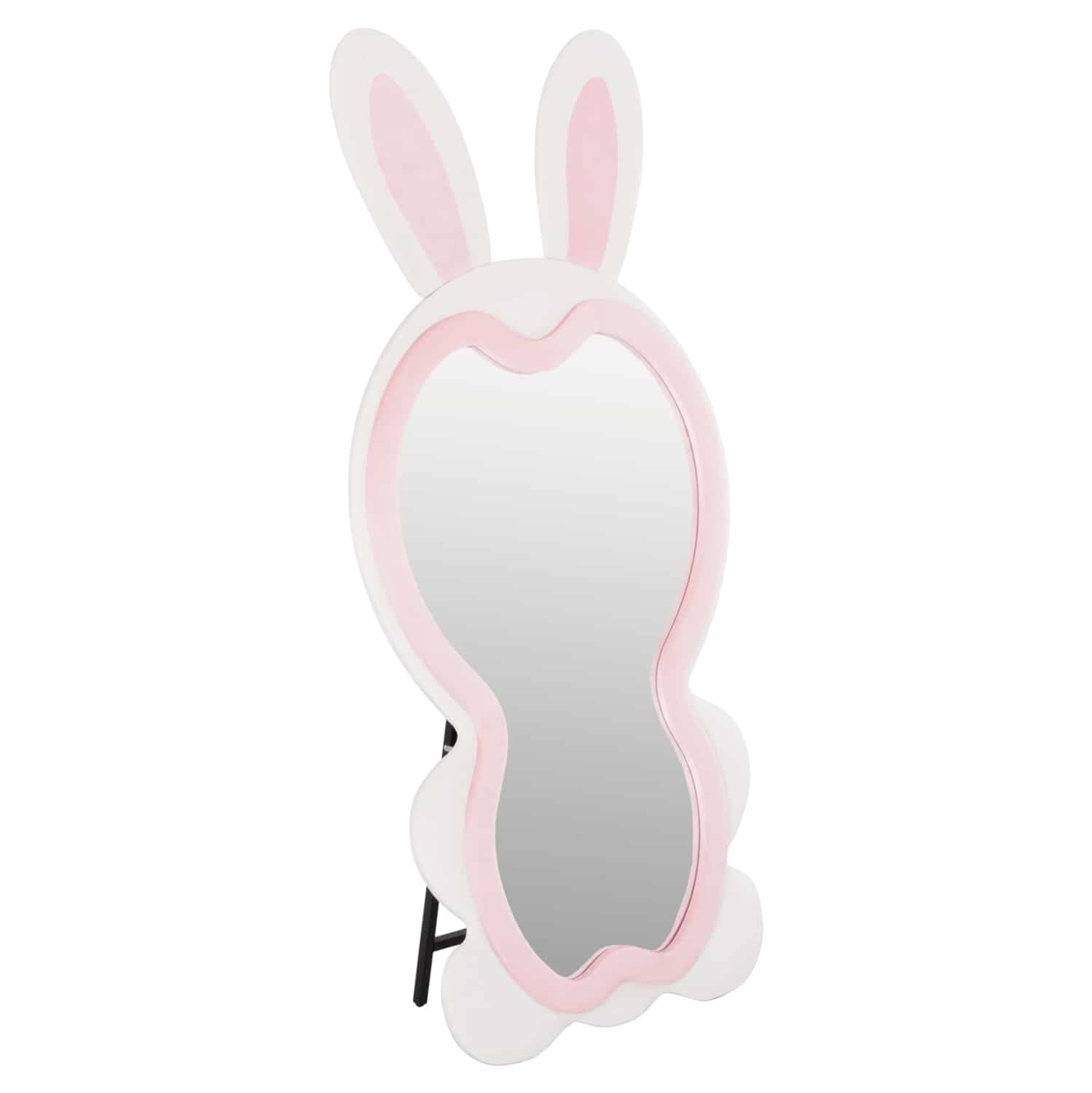 paidikos-kathreftis-dapedoy-fb9448901-md ΠΑΙΔΙΚΟΣ ΚΑΘΡΕΦΤΗΣ ΔΑΠΕΔΟΥ BUNNY HM4489.01 MDF ΡΟΖ & ΛΕΥΚΟ-ΜΑΥΡΟ STAND 80x162Υεκ. - Image 1