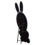 ΠΑΙΔΙΚΟΣ ΚΑΘΡΕΦΤΗΣ ΔΑΠΕΔΟΥ BUNNY HM4489.02 MDF ΡΟΖ & ΜΠΛΕ-ΜΑΥΡΟ STAND 80x162Υεκ. - Image 5