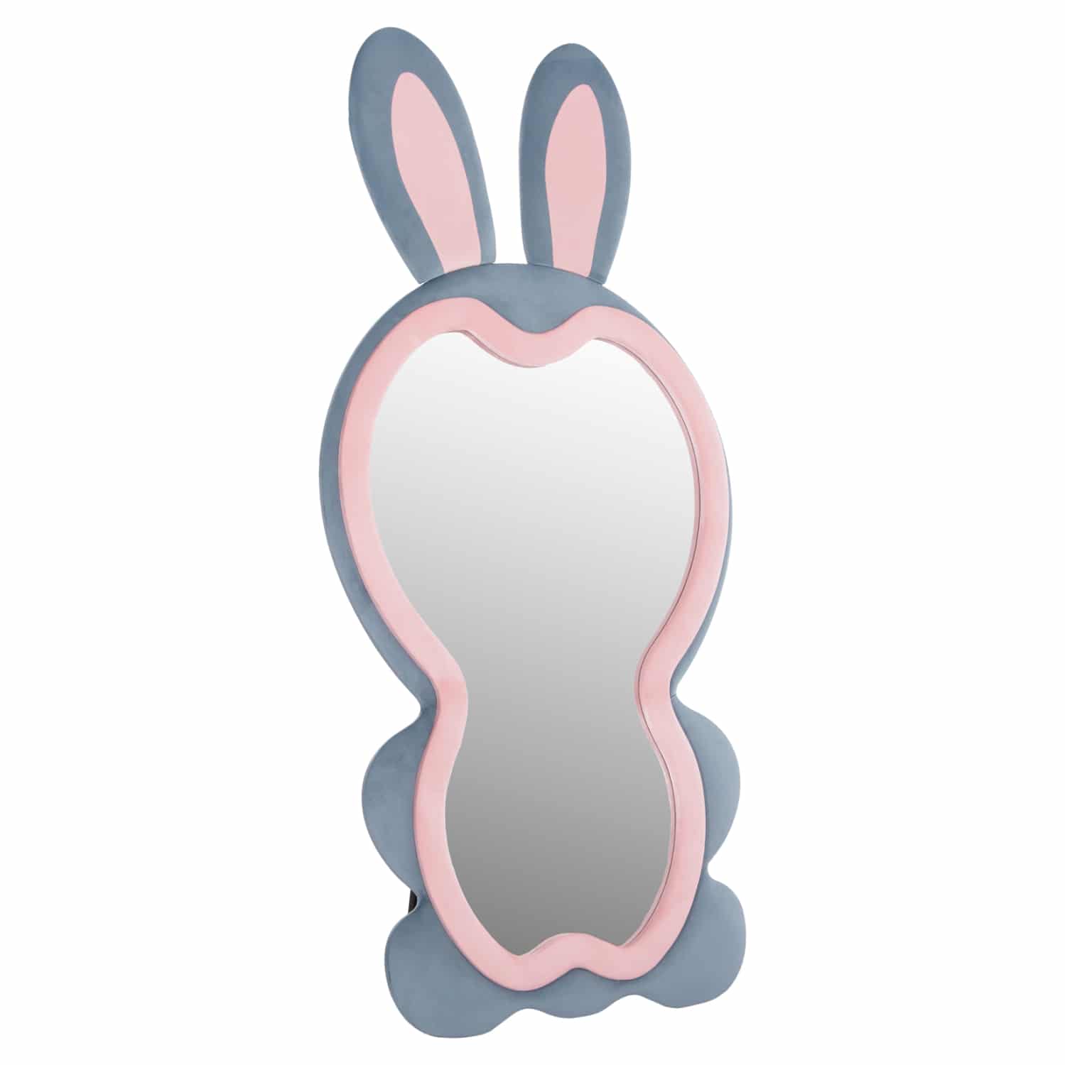 paidikos-kathreftis-dapedoy-fb9448902-md ΠΑΙΔΙΚΟΣ ΚΑΘΡΕΦΤΗΣ ΔΑΠΕΔΟΥ BUNNY HM4489.02 MDF ΡΟΖ & ΜΠΛΕ-ΜΑΥΡΟ STAND 80x162Υεκ. - Image 1