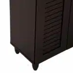 ΠΑΠΟΥΤΣΟΘΗΚΗ-ΝΤΟΥΛΑΠΑ PROLLY HM9609.01 ΜΕΛΑΜΙΝΗ WENGE-3ΠΟΡΤΕΣ-4ΡΑΦΙΑ 87x32x88Υεκ. - Image 8