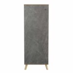 ΠΑΠΟΥΤΣΟΘΗΚΗ-ΝΤΟΥΛΑΠΙ ALVARO HM8954.14 ΜΕΛΑΜΙΝΗ SONAMA-STONE TEXTURE 50Χ38Χ135Yεκ. - Image 4