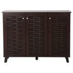 ΠΑΠΟΥΤΣΟΘΗΚΗ-ΝΤΟΥΛΑΠΙ PRODY HM9610.01 ΜΕΛΑΜΙΝΗ WENGE 3 ΠΟΡΤΕΣ 115x34x89Υεκ. - Image 3