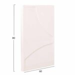 ΠΙΝΑΚΑΣ ΟΡΘΟΓΩΝΙΟΣ ΣΕΙΡΑ SANTORINI HM4509 MDF ΥΠΟΛΕΥΚΟ ΧΡΩΜΑ 60x4(πάχος)x80Υεκ. - Image 2