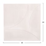 ΠΙΝΑΚΑΣ ΤΕΤΡΑΓΩΝΟΣ ΣΕΙΡΑ SANTORINI HM4507 MDF ΣΕ ΥΠΟΛΕΥΚΟ ΧΡΩΜΑ 80x4(πάχος)x80Υεκ. - Image 2