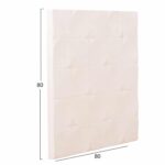 ΠΙΝΑΚΑΣ ΤΕΤΡΑΓΩΝΟΣ ΣΕΙΡΑ SANTORINI HM4516 MDF ΣΕ ΥΠΟΛΕΥΚΟ ΧΡΩΜΑ 80x4,5(πάχος)x80Υεκ. - Image 2