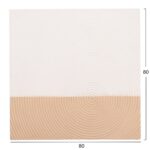 ΠΙΝΑΚΑΣ ΤΕΤΡΑΓΩΝΟΣ ΣΕΙΡΑ SANTORINI HM4519 MDF ΣΕ ΥΠΟΛΕΥΚΟ-ΚΑΦΕ ΧΡΩΜΑ 80x4(πάχος)x80Υεκ. - Image 2