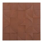 ΠΙΝΑΚΑΣ ΤΕΤΡΑΓΩΝΟΣ ΣΕΙΡΑ SANTORINI HM4524 MDF ΣΕ ΚΑΦΕ ΧΡΩΜΑ 80x5(πάχος)x80Υεκ.
