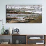 ΠΙΝΑΚΑΣ ΤΟΙΧΟΥ SEDIMENT HM4575.01 ΜΕ ΚΟΡΝΙΖΑ ΜΑΥΡΗ-ΚΑΜΒΑΣ 142x4.5x72Υεκ - Image 3