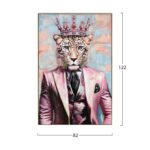 ΠΙΝΑΚΑΣ TOIXOY LEOPAR HM4540 ΜΕ ΚΟΡΝΙΖΑ ΜΠΕΖ-ΚΑΜΒΑΣ ΕΚΤΥΠΩΣΗ 82x4,5x122Υεκ. - Image 2