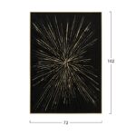 ΠΙΝΑΚΑΣ TOIXOY STELLON HM4549 ΚΟΡΝΙΖΑ ΜΠΕΖ-ΚΑΜΒΑΣ ΜΑΥΡΟΣ-ΧΕΙΡΟΠΟΙΗΤΟΣ 72x4,5x102Υεκ. - Image 2