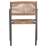 ΠΟΛΥΘΡΟΝΑ ΑΛΟΥΜΙΝΙΟΥ STER HM5786.12 ΑΝΘΡΑΚΙ-ΣΥΝΘ.RATTAN ΜΠΕΖ 55,5x53x78Υεκ. - Image 6