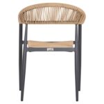ΠΟΛΥΘΡΟΝΑ ΑΛΟΥΜΙΝΙΟΥ GRET HM5854.02 ΑΝΘΡΑΚΙ PΕ RATTAN ΜΠΕΖ 56x55,5x78Υ εκ. - Image 6