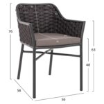 ΠΟΛΥΘΡΟΝΑ ΑΛΟΥΜΙΝΙΟΥ HM5858.01 ΜΕ ΣΧΟΙΝΙ- ΓΚΡΙ 56x58x76Υεκ. - Image 2