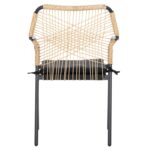 ΠΟΛΥΘΡΟΝΑ ΑΛΟΥΜΙΝΙΟΥ TROTTER HM5865.11 ΣΚΟΥΡΟΣ ΓΚΡΙ ΣΚΕΛΕΤΟΣ ΜΕ WICKER ΜΠΕΖ & ΜΑΥΡΟ ΜΑΞΙΛΑΡΙ - Image 6