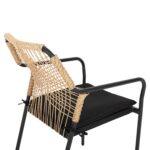 ΠΟΛΥΘΡΟΝΑ ΑΛΟΥΜΙΝΙΟΥ TROTTER HM5865.11 ΣΚΟΥΡΟΣ ΓΚΡΙ ΣΚΕΛΕΤΟΣ ΜΕ WICKER ΜΠΕΖ & ΜΑΥΡΟ ΜΑΞΙΛΑΡΙ - Image 8